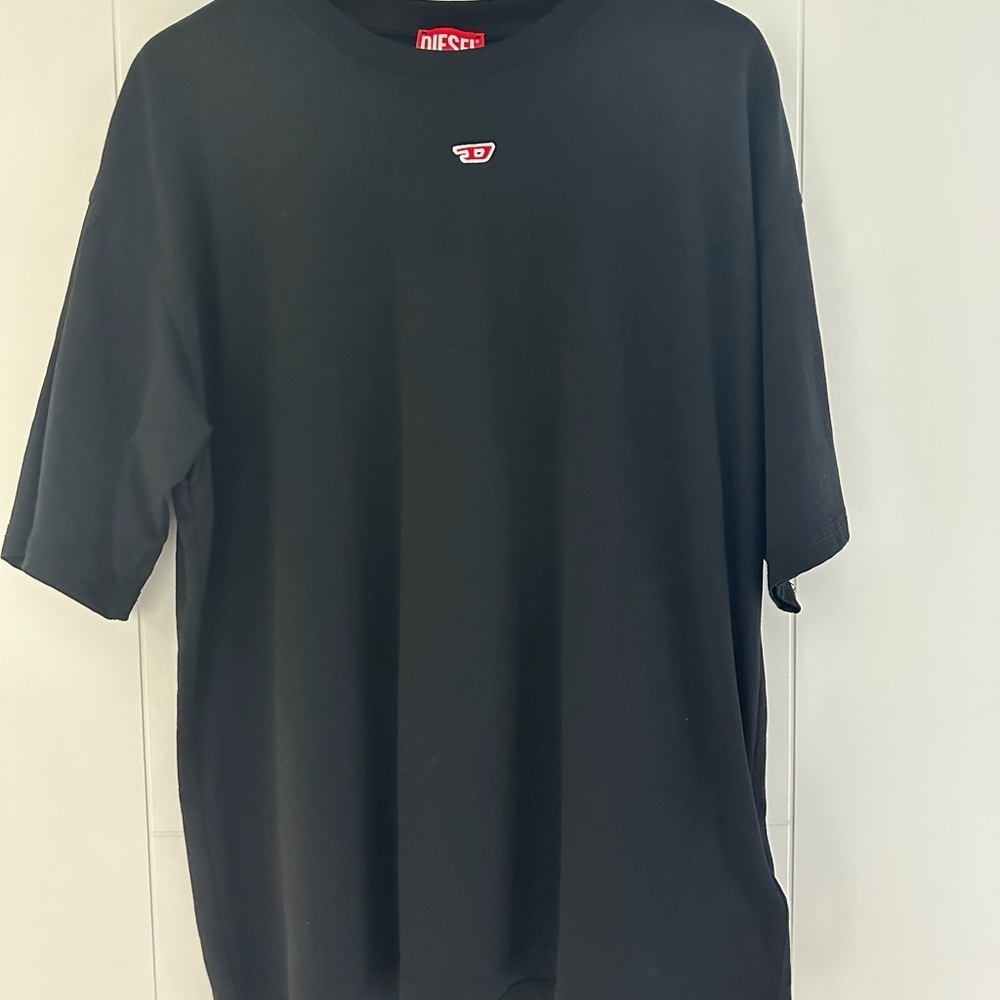 Diesel Men's Black Tee with Logo